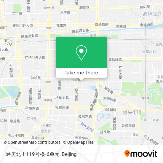 磨房北里119号楼-6单元 map