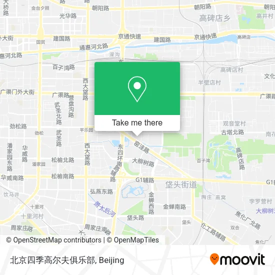 北京四季高尔夫俱乐部 map