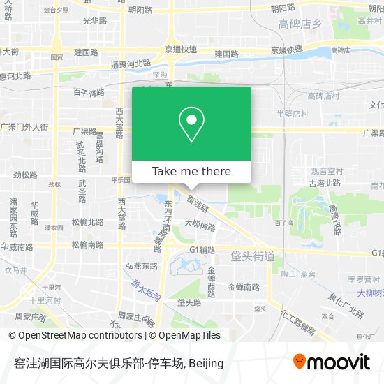 窑洼湖国际高尔夫俱乐部-停车场 map