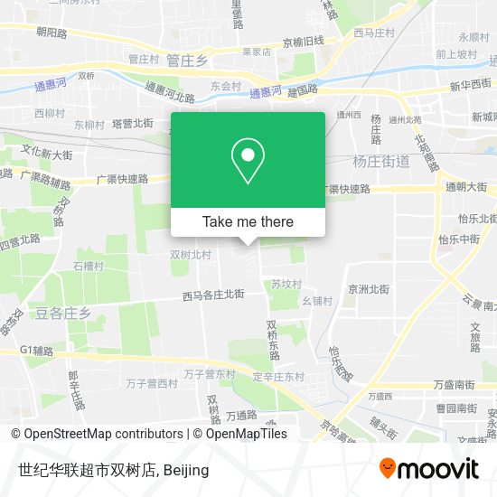 世纪华联超市双树店 map
