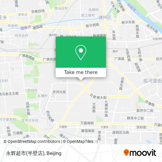 永辉超市(半壁店) map