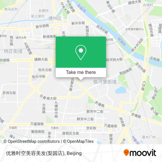 优雅时空美容美发(梨园店) map