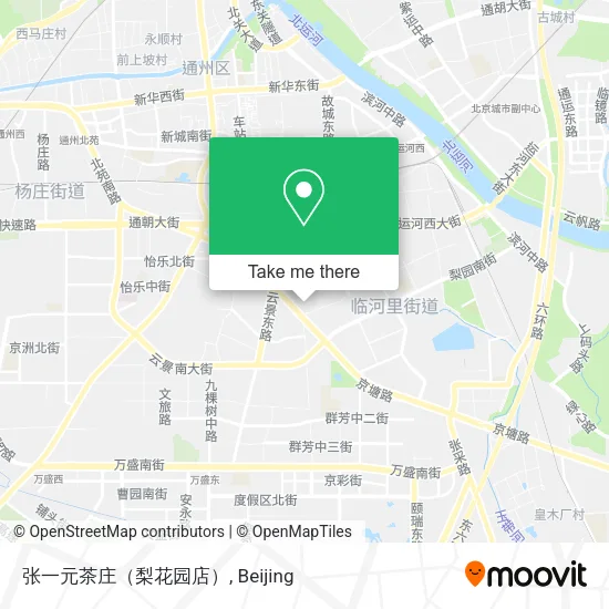 张一元茶庄（梨花园店） map