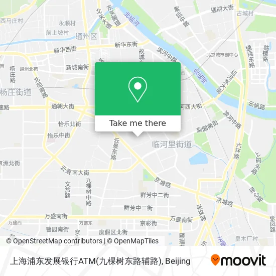 上海浦东发展银行ATM(九棵树东路辅路) map
