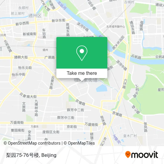 梨园75-76号楼 map