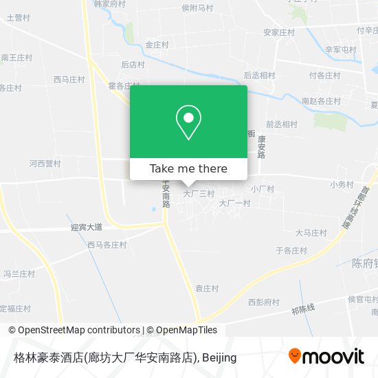 格林豪泰酒店(廊坊大厂华安南路店) map