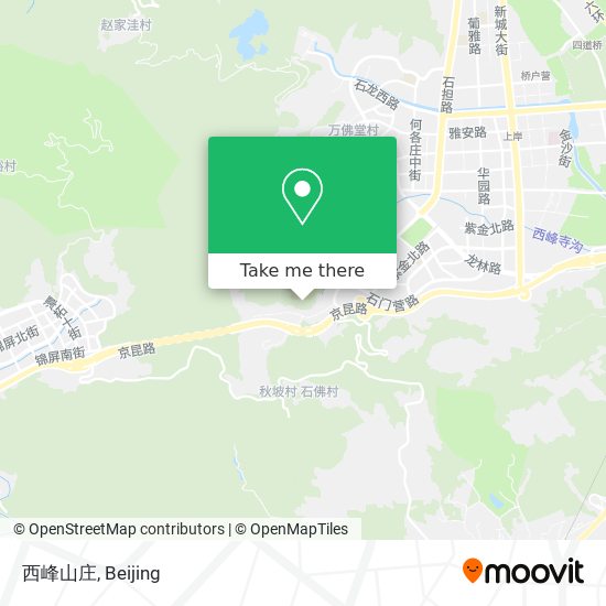 西峰山庄 map