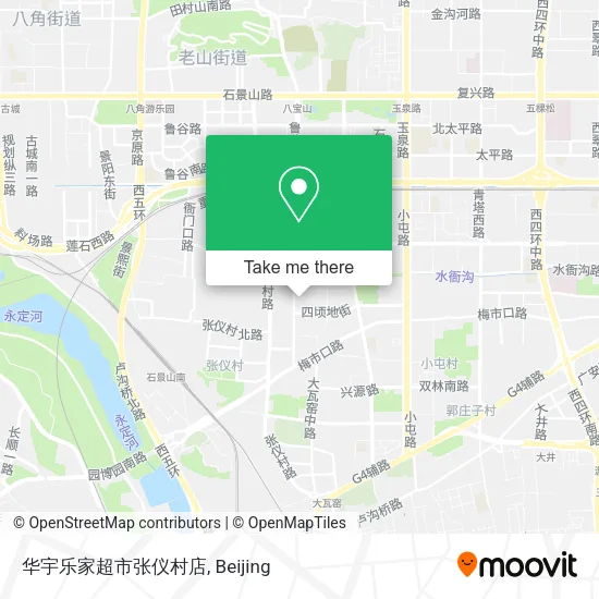 华宇乐家超市张仪村店 map