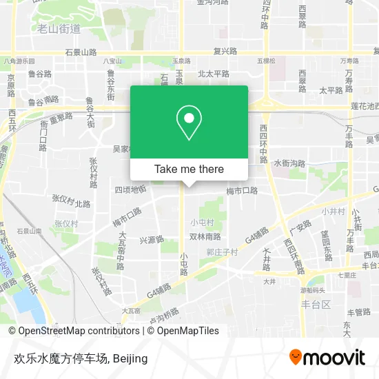 欢乐水魔方停车场 map