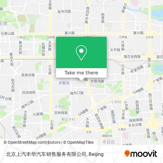 北京上汽丰华汽车销售服务有限公司 map