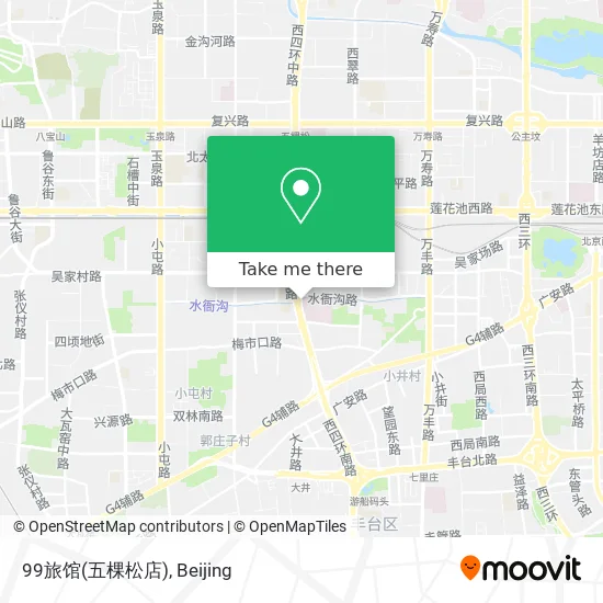99旅馆(五棵松店) map