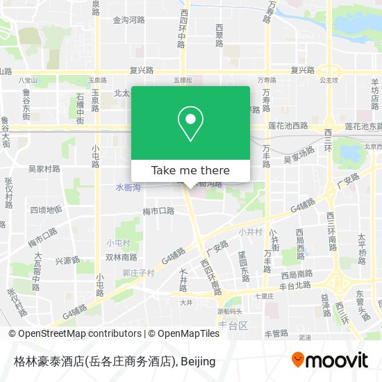 格林豪泰酒店(岳各庄商务酒店) map