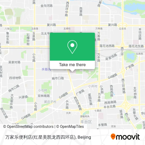 万家乐便利店(红星美凯龙西四环店) map
