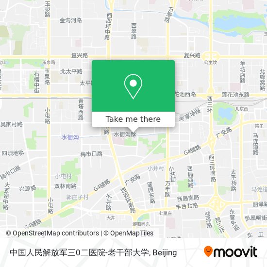 中国人民解放军三0二医院-老干部大学 map