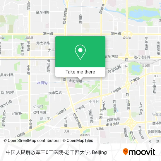 中国人民解放军三0二医院-老干部大学 map