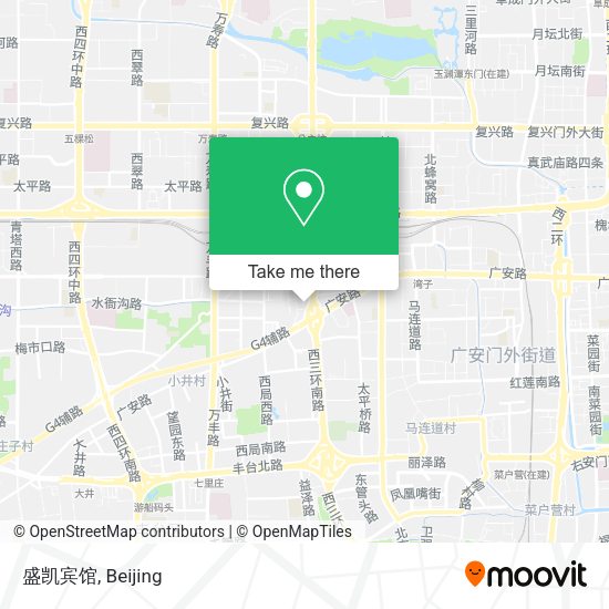 盛凯宾馆 map