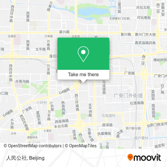 人民公社 map