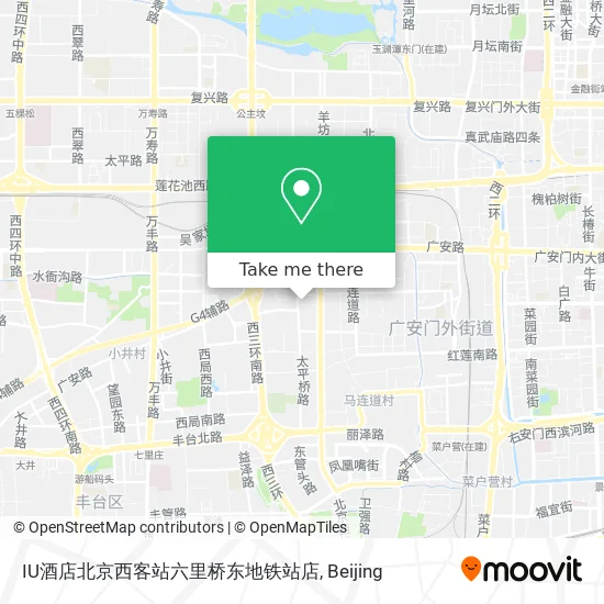 IU酒店北京西客站六里桥东地铁站店 map