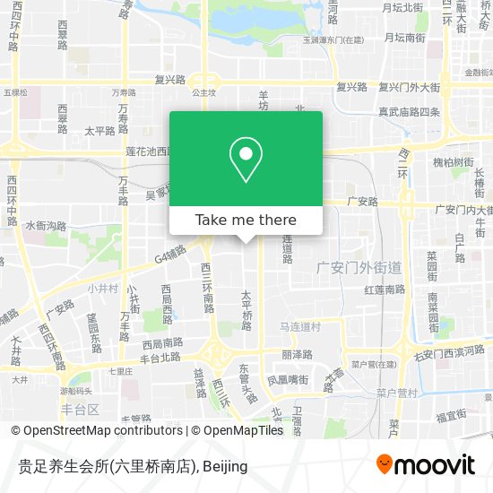 贵足养生会所(六里桥南店) map