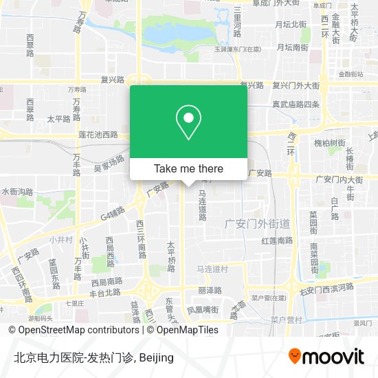 北京电力医院-发热门诊 map
