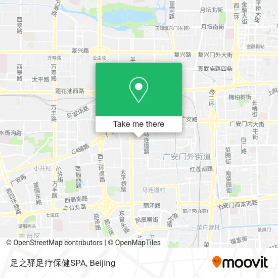 足之驿足疗保健SPA map
