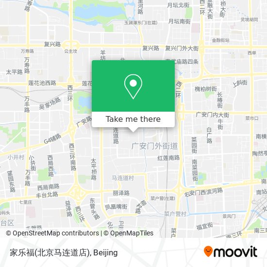 家乐福(北京马连道店) map