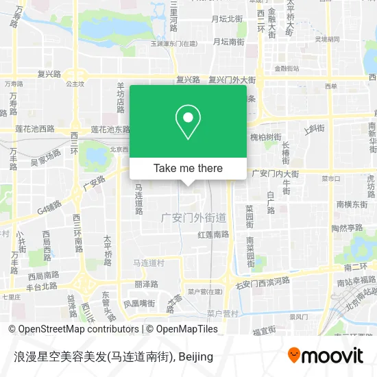 浪漫星空美容美发(马连道南街) map