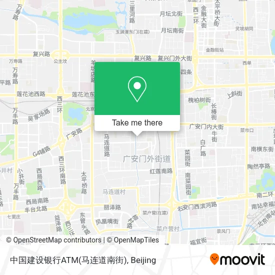 中国建设银行ATM(马连道南街) map