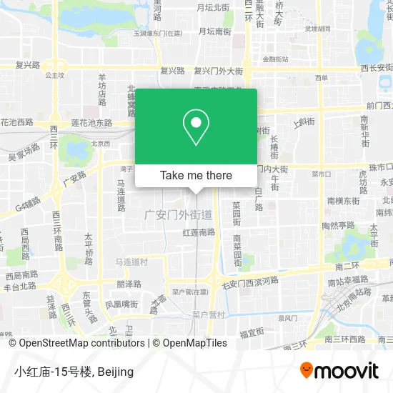 小红庙-15号楼 map