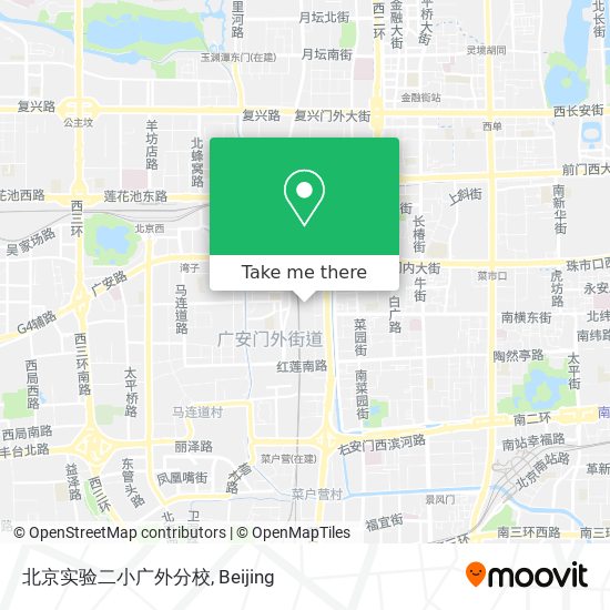 北京实验二小广外分校 map