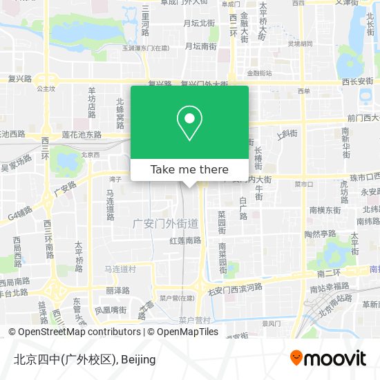 北京四中(广外校区) map
