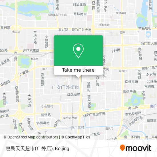 惠民天天超市(广外店) map