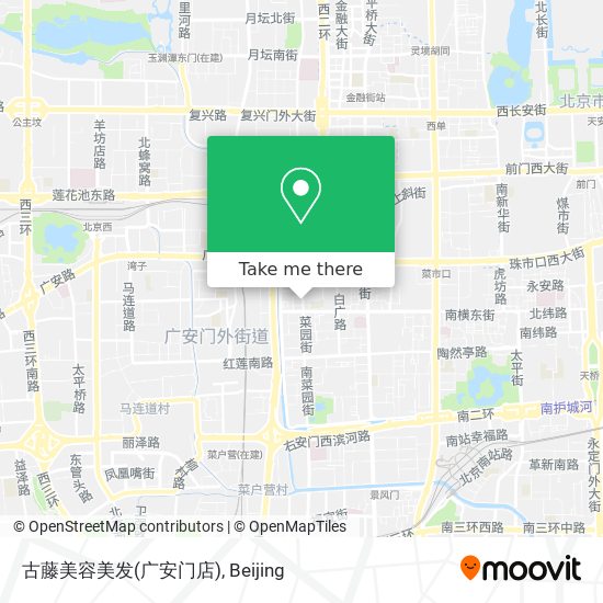 古藤美容美发(广安门店) map