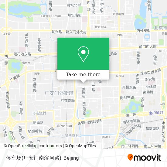 停车场(厂安门南滨河路) map
