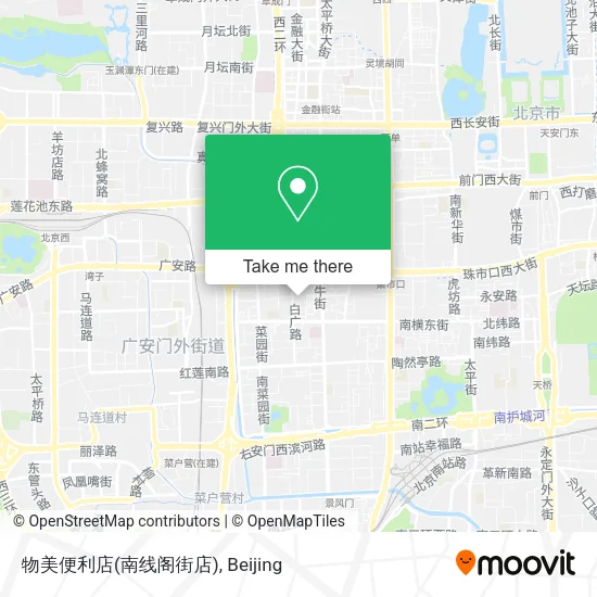 物美便利店(南线阁街店) map