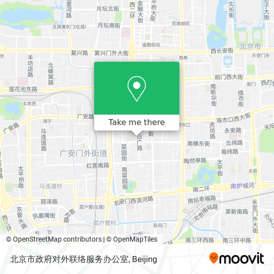 北京市政府对外联络服务办公室 map
