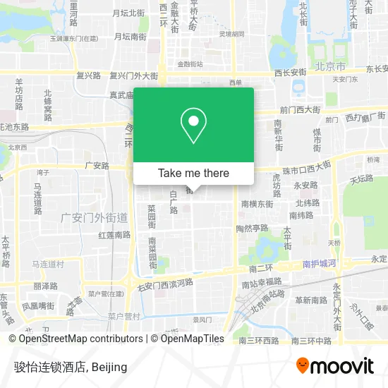 骏怡连锁酒店 map