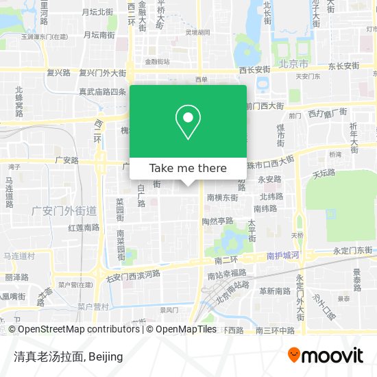 清真老汤拉面 map