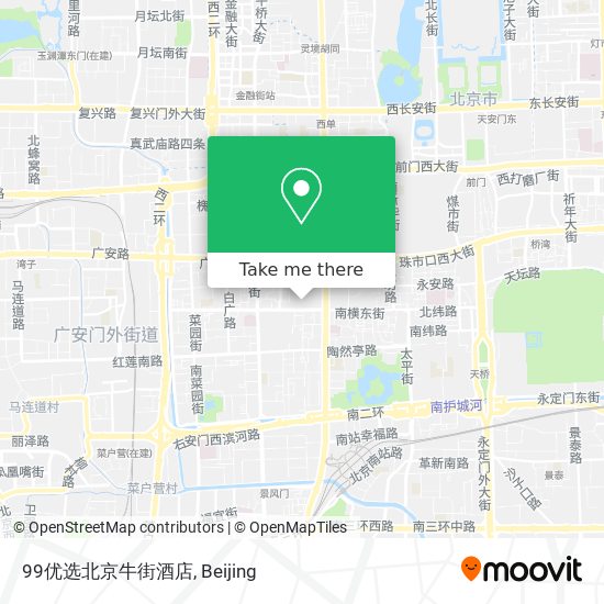 99优选北京牛街酒店 map