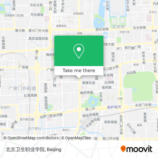 北京卫生职业学院 map