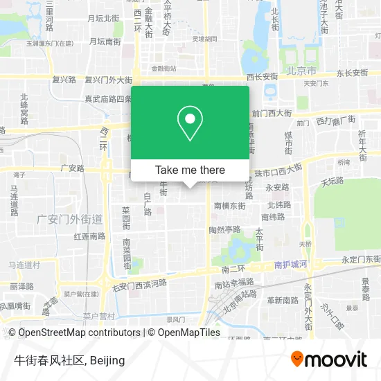 牛街春风社区 map