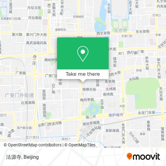 法源寺 map