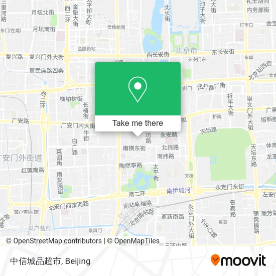 中信城品超市 map