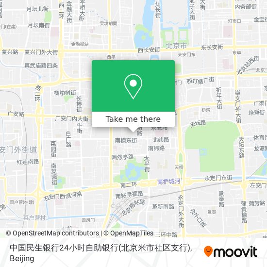 中国民生银行24小时自助银行(北京米市社区支行) map