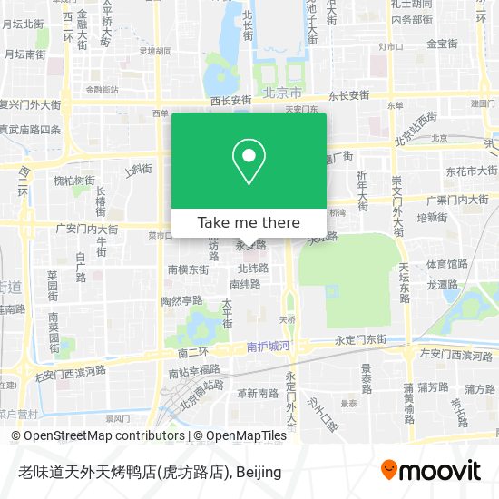 老味道天外天烤鸭店(虎坊路店) map