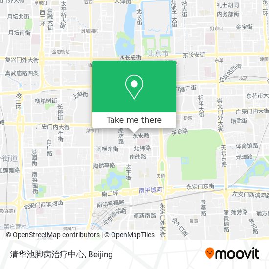 清华池脚病治疗中心 map