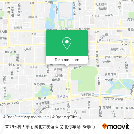 首都医科大学附属北京友谊医院-北停车场 map