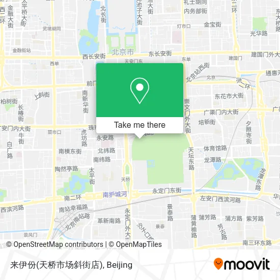 来伊份(天桥市场斜街店) map