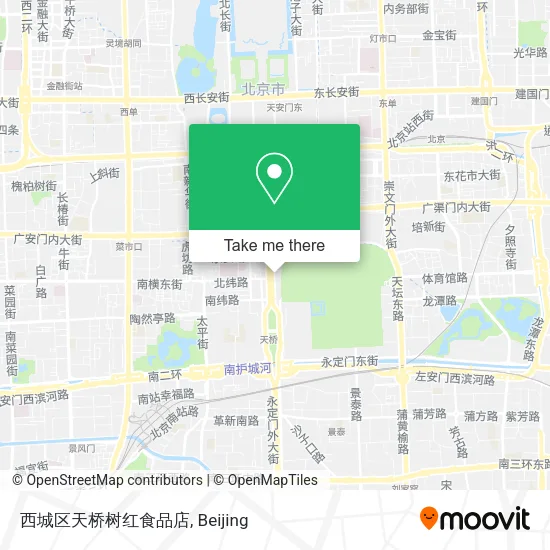 西城区天桥树红食品店 map