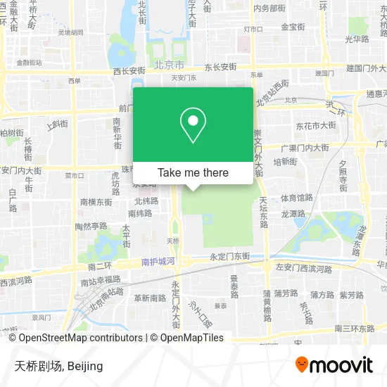 天桥剧场 map